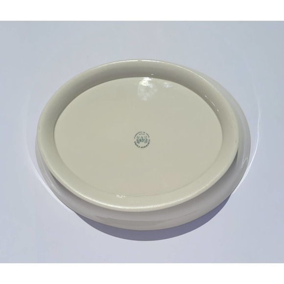 Vintage 60s Flintridge Belnor Blue Gray Floral California Ceramic Serving Bowl - Picture 6 of 7